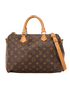 Speedy Bandouliere 30, &pound;895, Handbags, Brown/Tan, Canvas, Front view